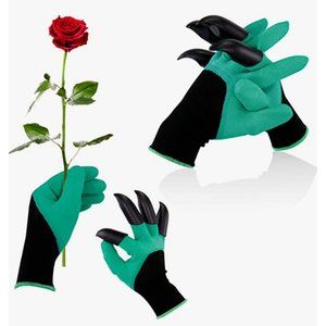 Gardening Gloves with Claws (2-Pairs) Garden Gloves Waterproof Working Gloves